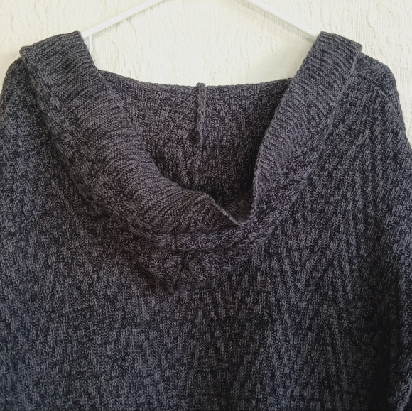 Merona Heather Gray Long Cardigan Oversized Warm Cozy Pockets Duster Knit MEDIUM - Picture 11 of 13